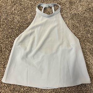 Light blue halter top